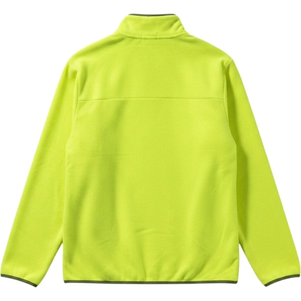 Polo Ralph‎ Lauren Voyager Brush Fleece Men XXL Neon Yellow Solid 1/4 Snap NEW